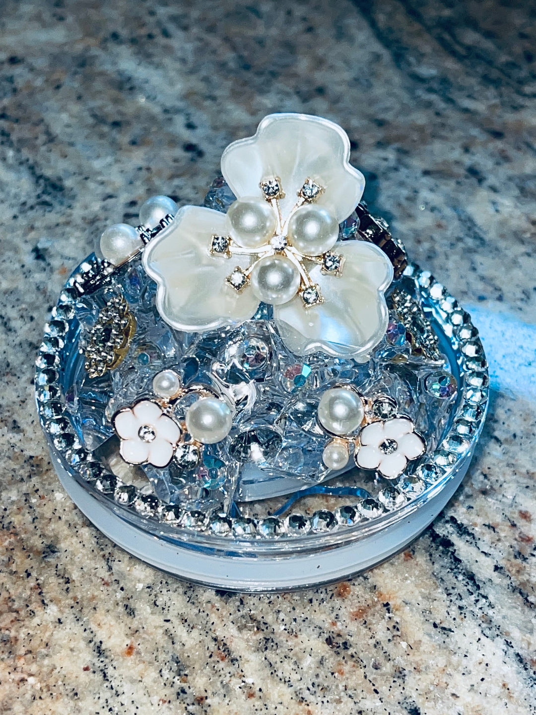 Dazzling Diva 3-D Rhinestone Tumbler Topper with Designer Bling, Diva Tumbler Topper, Rhinestone Bling, Rhinestone Tumbler Lid, unique gift