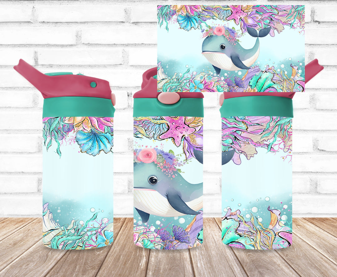 Kids Orca Whale Tumbler, Orca Tumbler, Kids Water Tumbler, Great Kids Gift, Kids Sippy Cup, Back To School Cup - HOT SELLER!