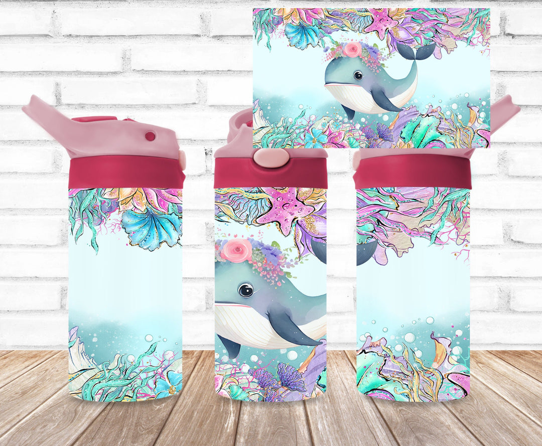 Kids Orca Whale Tumbler, Orca Tumbler, Kids Water Tumbler, Great Kids Gift, Kids Sippy Cup, Back To School Cup - HOT SELLER!