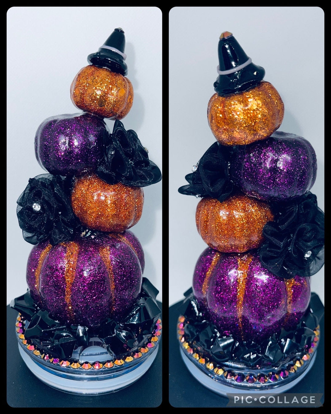 Topsy Turvy Pumpkin Halloween Tumbler Topper, Halloween tumbler lid, Halloween gift, 3D Decorative Lid - HOT SELLER, unique gift