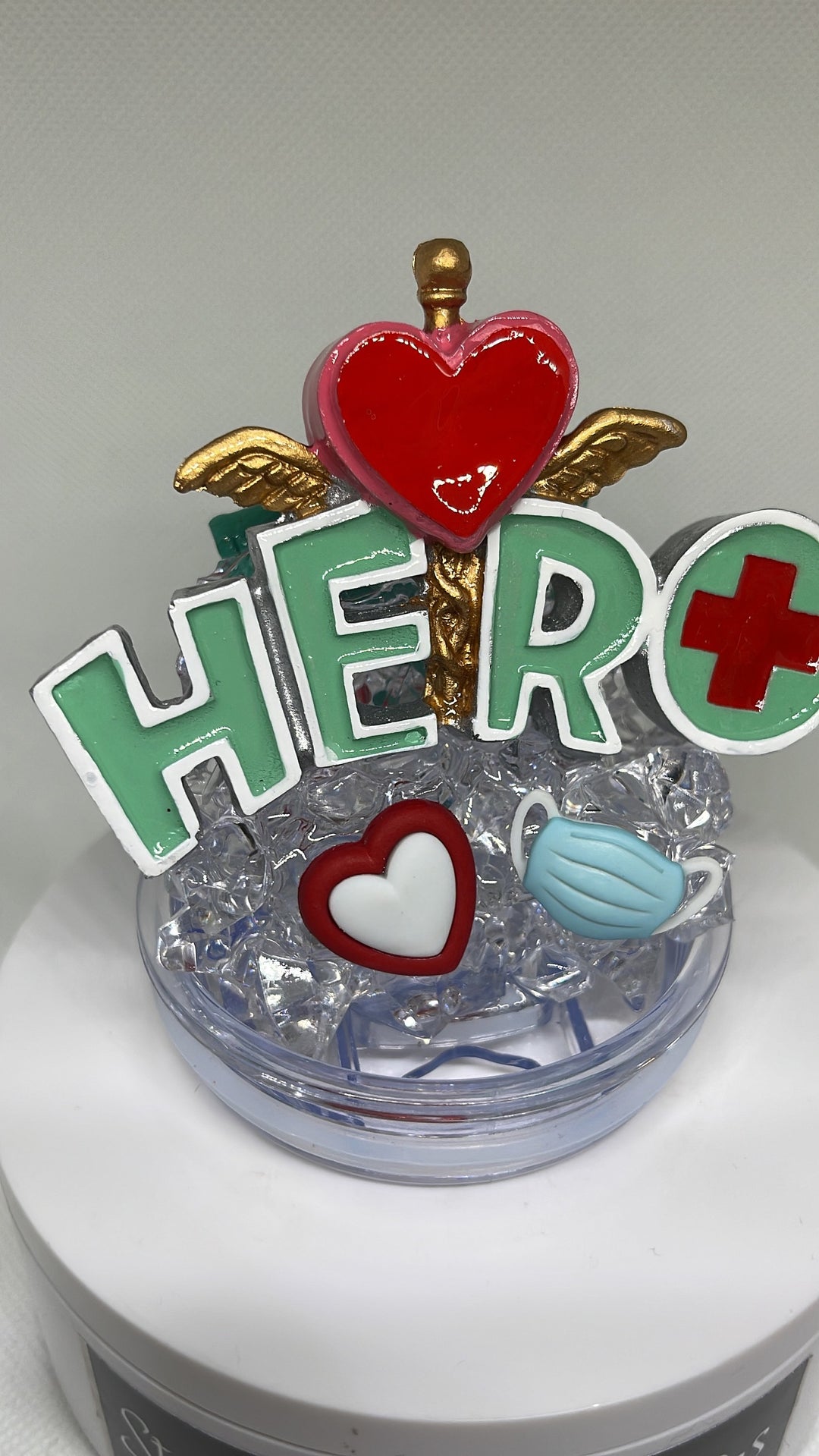 Nurse Appreciation Tumbler Topper, Nurse tumbler lid, Nurses gift, Nurse appreciation gift, 3D Decorative Lid