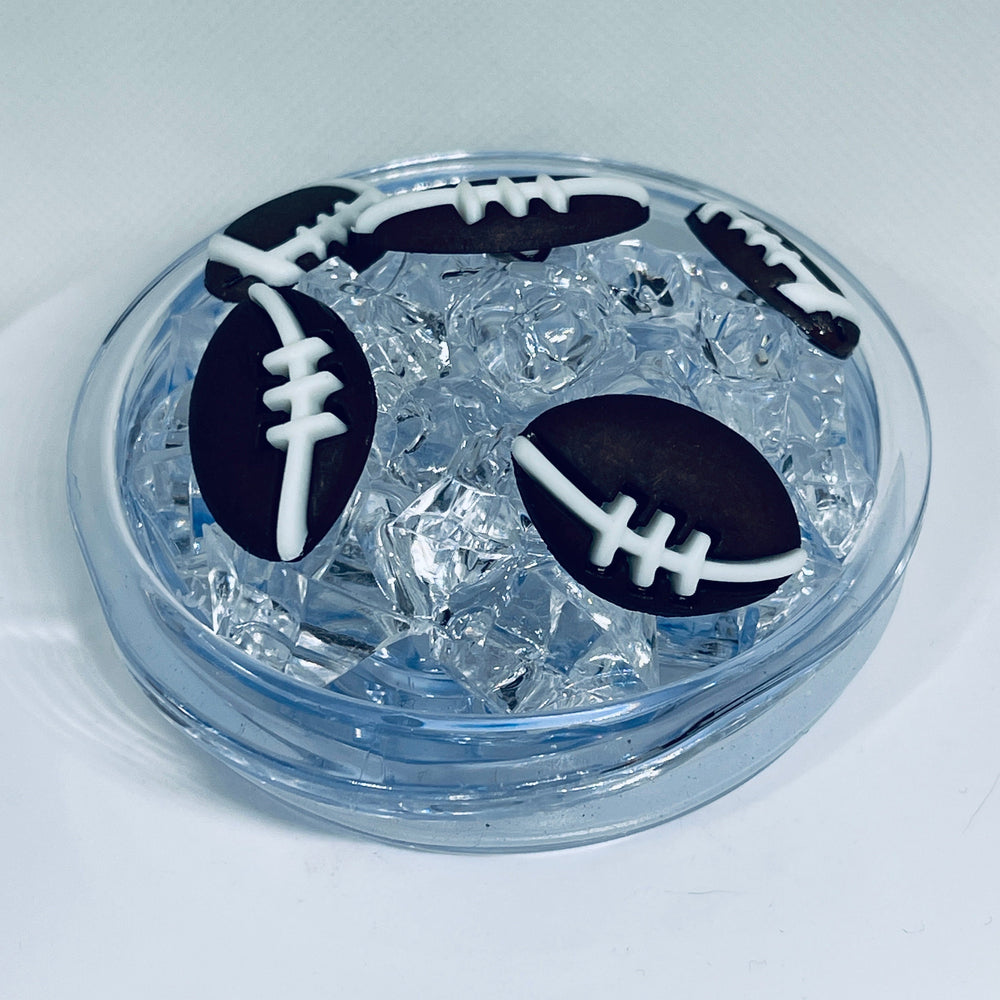 Football Tumbler Topper 3D Decorative Lid - Ice Topper Lid, unique gift