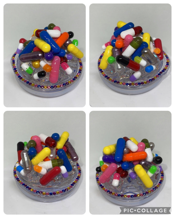 Pharmacy topper, Pill Tumbler Topper, medicine pill topper, mental health tumbler, 3D Decorative Lid - Ice Topper Lid, unique gift