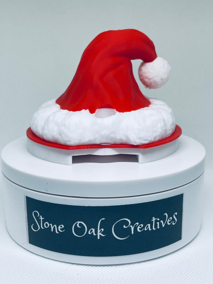Christmas Santa Hat 30 oz and 40 oz Tumbler Topper, Christmas Tumbler Topper, 3D Decorative Lid Attachment, unique gift