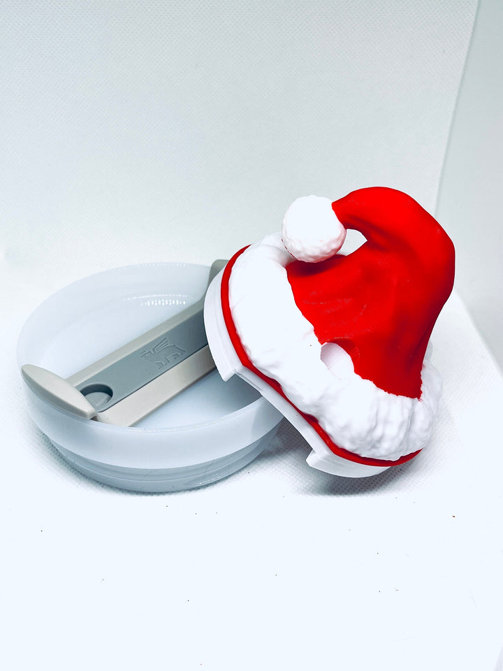 3D Santa Hat Tumbler Topper for 40 oz tumblers, Christmas tumbler topper, 3D Christmas Topper