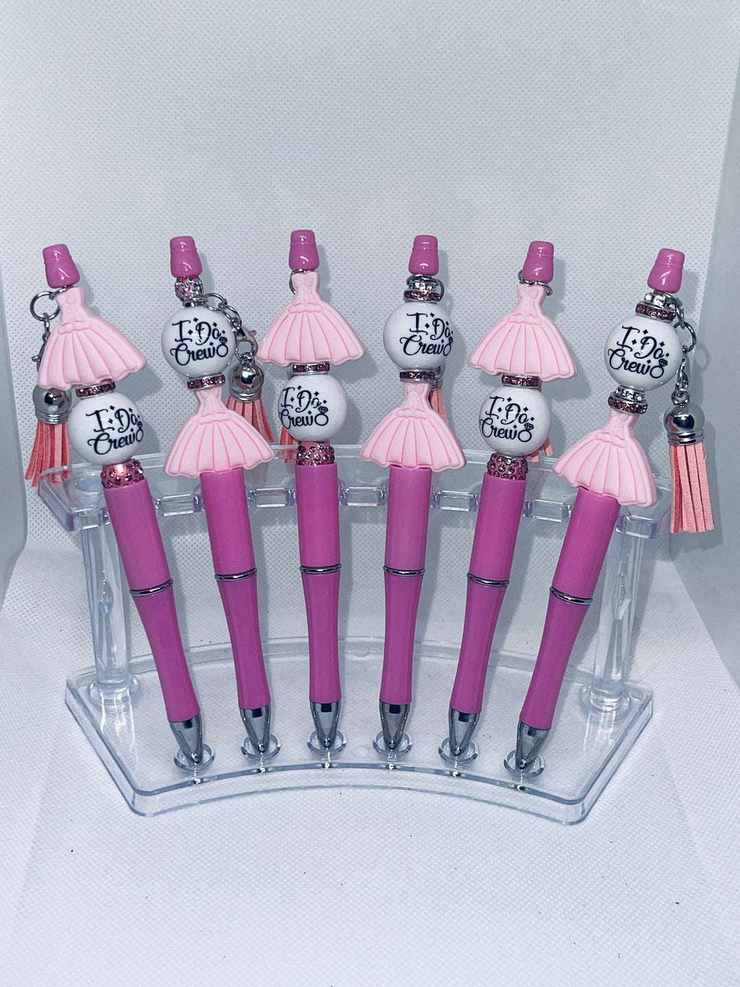 Bridesmaid bead pen, wedding party bead pen, bridesmaid gift, wedding party gift, brides crew, wedding crew