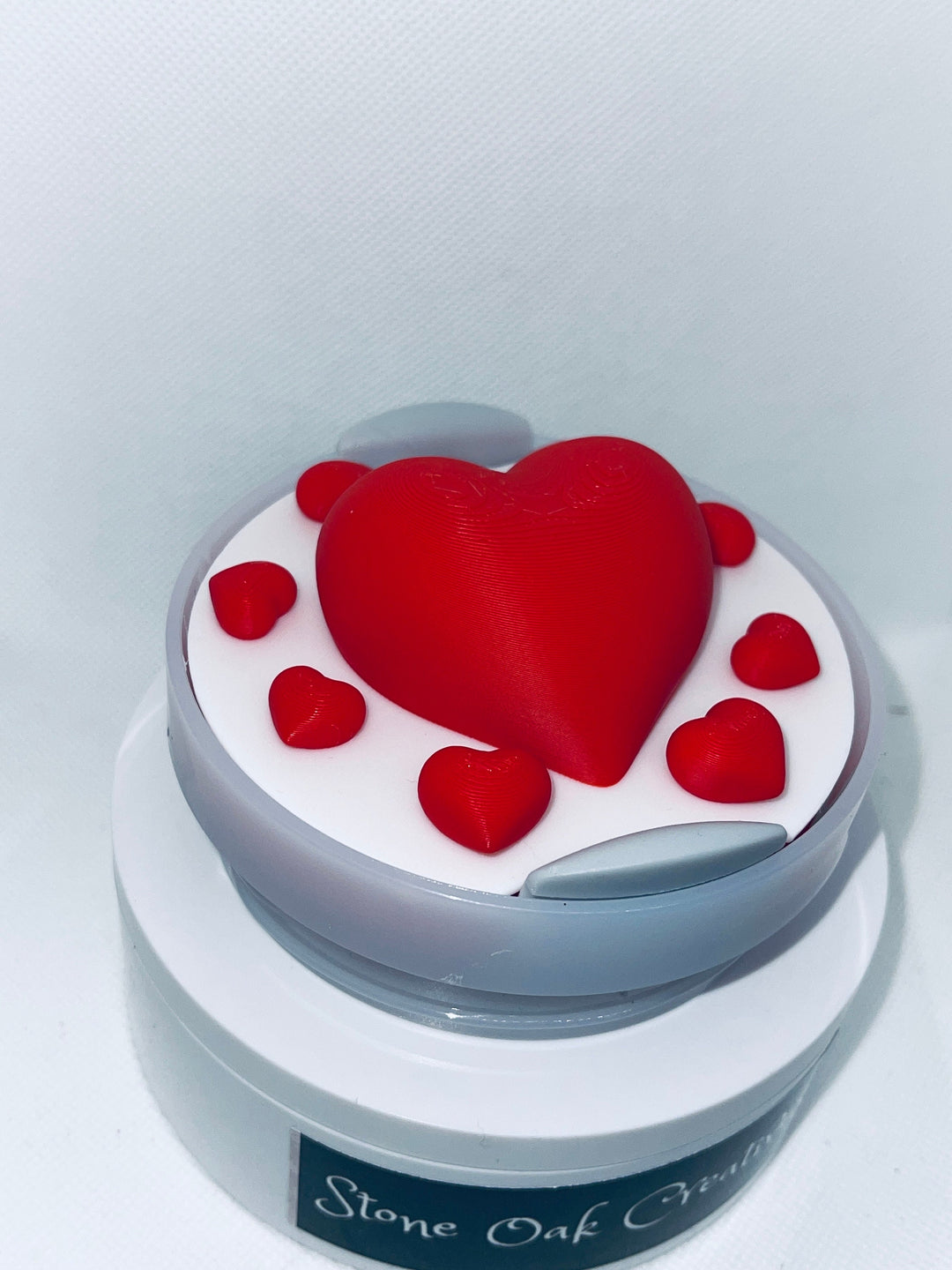 3D Heart 40 oz Tumbler Topper, 3D Valentines 40 oz tumbler topper, 3D Decorative Lid Attachment, unique gift