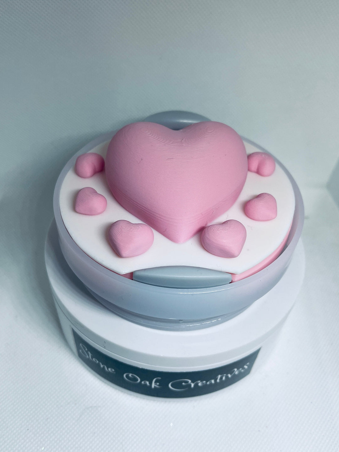 3D Heart 40 oz Tumbler Topper, 3D Valentines 40 oz tumbler topper, 3D Decorative Lid Attachment, unique gift