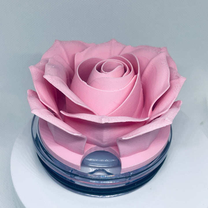 3D beautiful Rose tumbler topper lid, Flower topper, Valentines topper, Mothers Day, Gift for her, 3D Decorative Lid, unique gift
