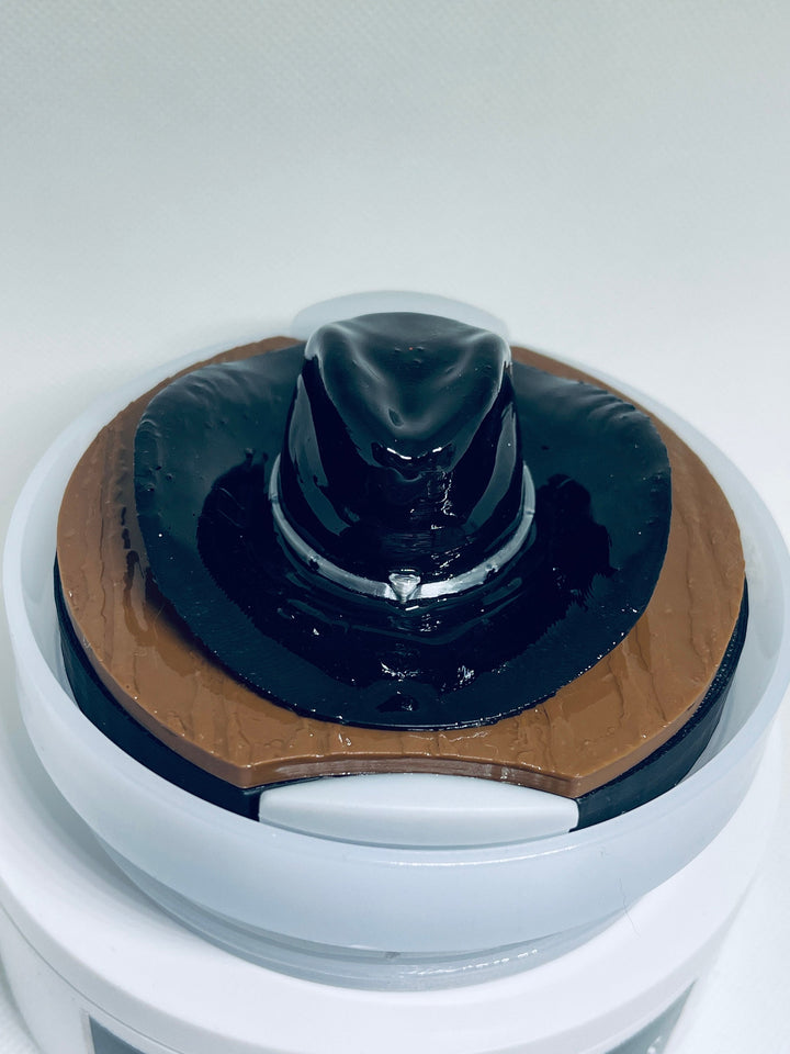Cowboy Hat 40 oz Tumbler Topper, Rodeo Themed 40 oz tumbler lid, 3D Decorative Lid Attachment, unique gift