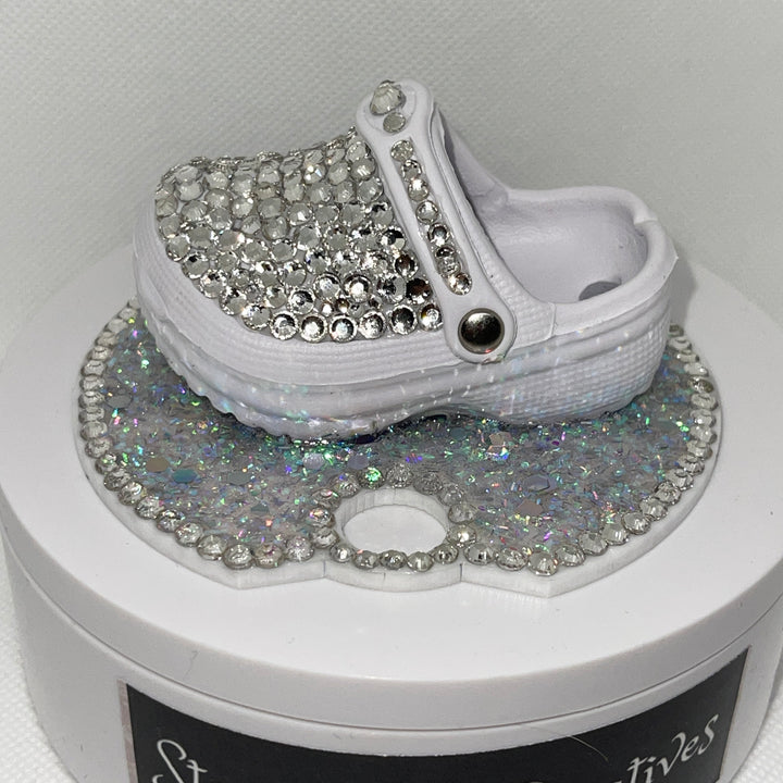 Bling Rhinestone Nurse Clog Shoe 40 oz Topper, Diva Topper, Rhinestone Tumbler Lid 3D decorative tumbler lid attachment, unique gift