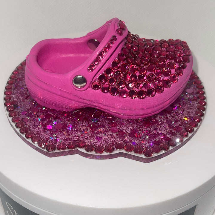 Bling Rhinestone Nurse Clog Shoe 40 oz Topper, Diva Topper, Rhinestone Tumbler Lid 3D decorative tumbler lid attachment, unique gift