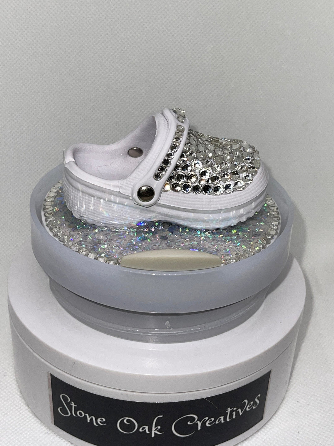 Rhinestone Nurse Clog Shoe 40 oz tumbler topper, Nurse tumbler topper, 3D Decorative Lid Attachment