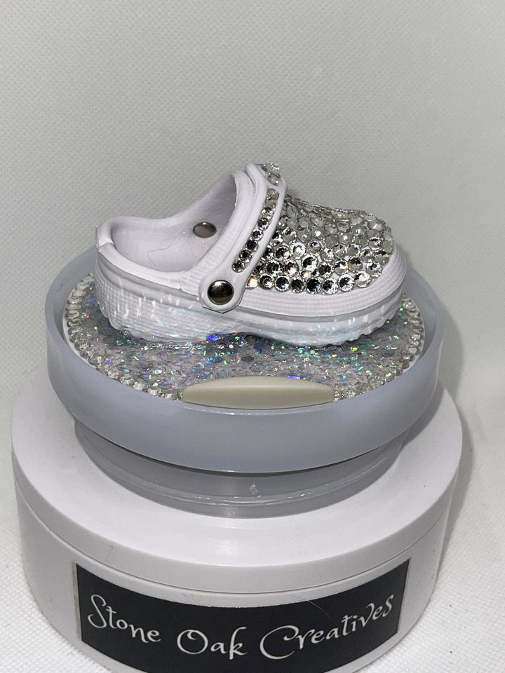 Rhinestone Nurse Clog Shoe 40 oz tumbler topper, Nurse tumbler topper, 3D Decorative Lid Attachment