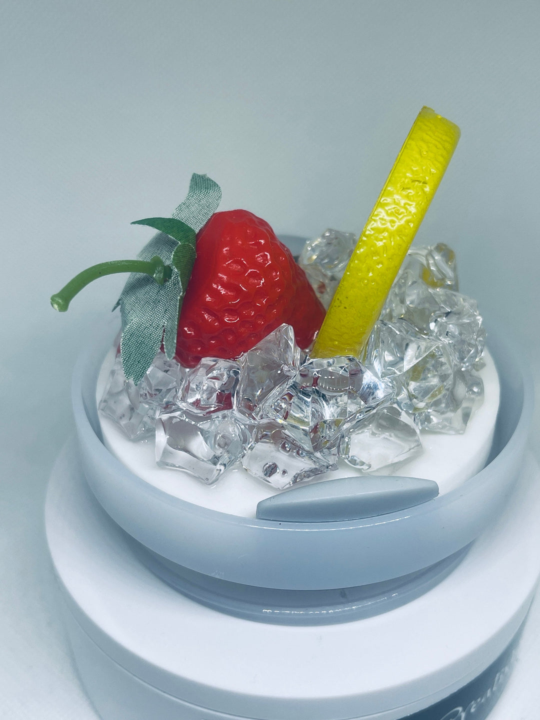 20 30 or 40 oz Fruit Tumbler Toppers, Fruit Topped Tumbler Toppers, 3D fruit lids, 3D Decorative Lid Attachment, unique gift