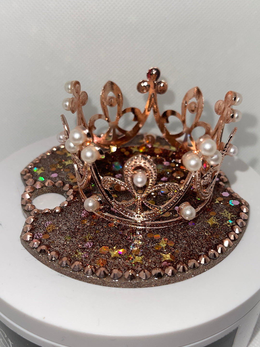 Rose Gold Rhinestone Crown 30 or 40 oz Topper, Diva Topper, Queen Topper, Rhinestone Tumbler Lid 3D decorative lid unique gift BEST SELLER