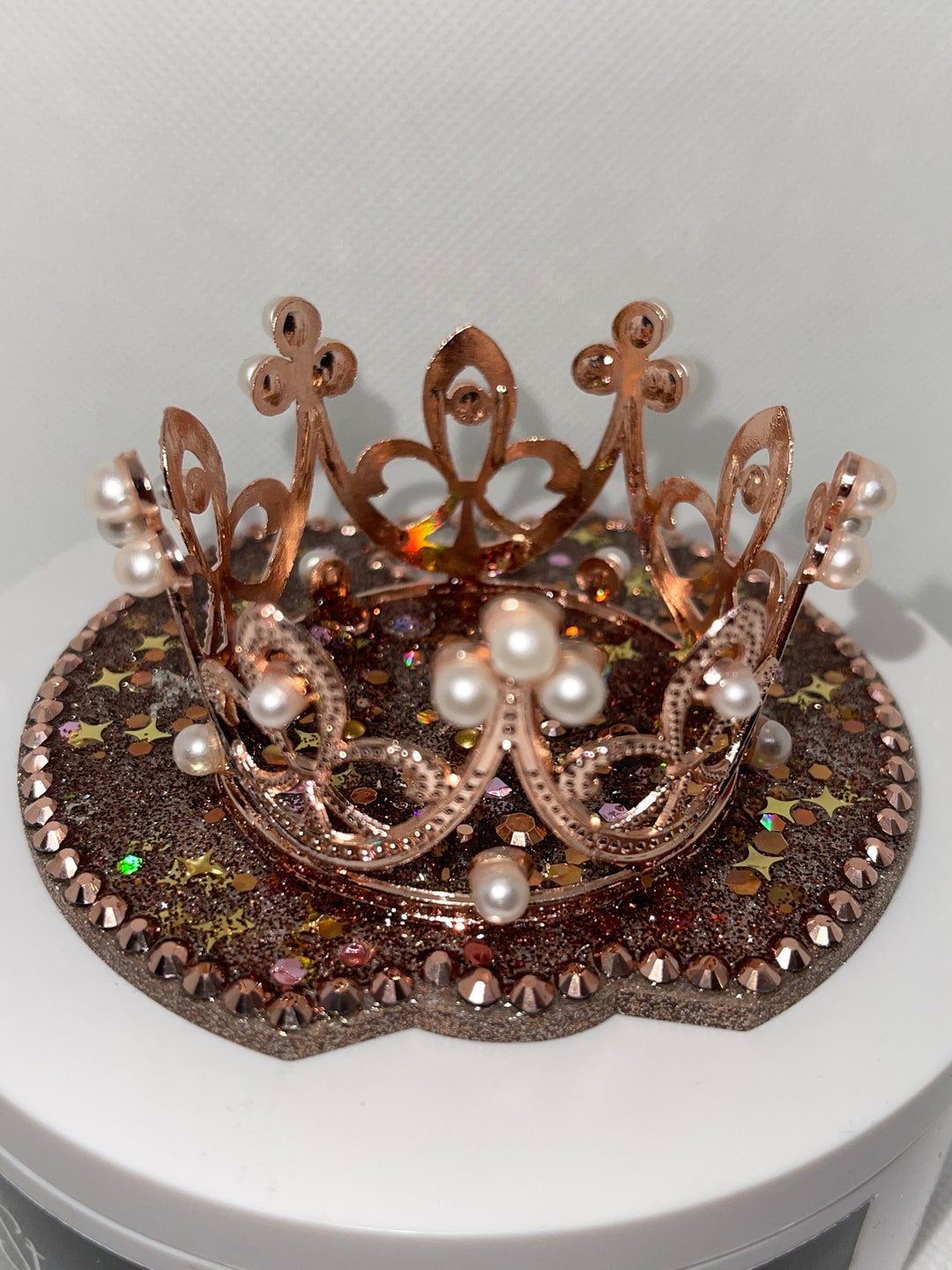Rose Gold Rhinestone Crown 30 or 40 oz Topper, Diva Topper, Queen Topper, Rhinestone Tumbler Lid 3D decorative lid unique gift BEST SELLER