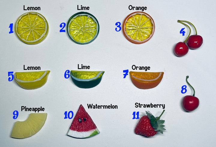 Ocean water and fruit 30 and 40 oz Stanl ey tumbler topper, 3D Decorative tumbler Lid Attachment