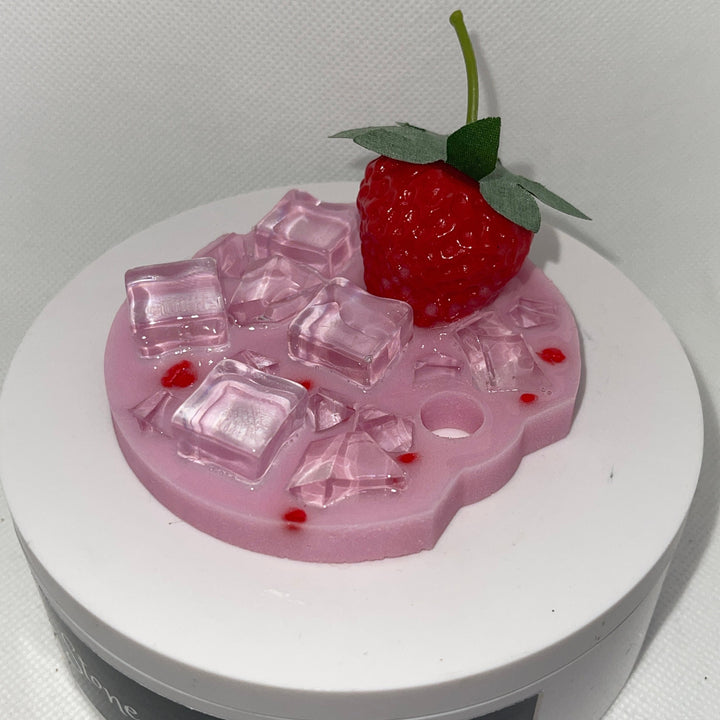 Iced Pink Drink Decorated Stanl ey Tumbler Lid Topper, 30 or 40 oz tumbler topper, 3D Decorative Lid Attachment, tumbler tag