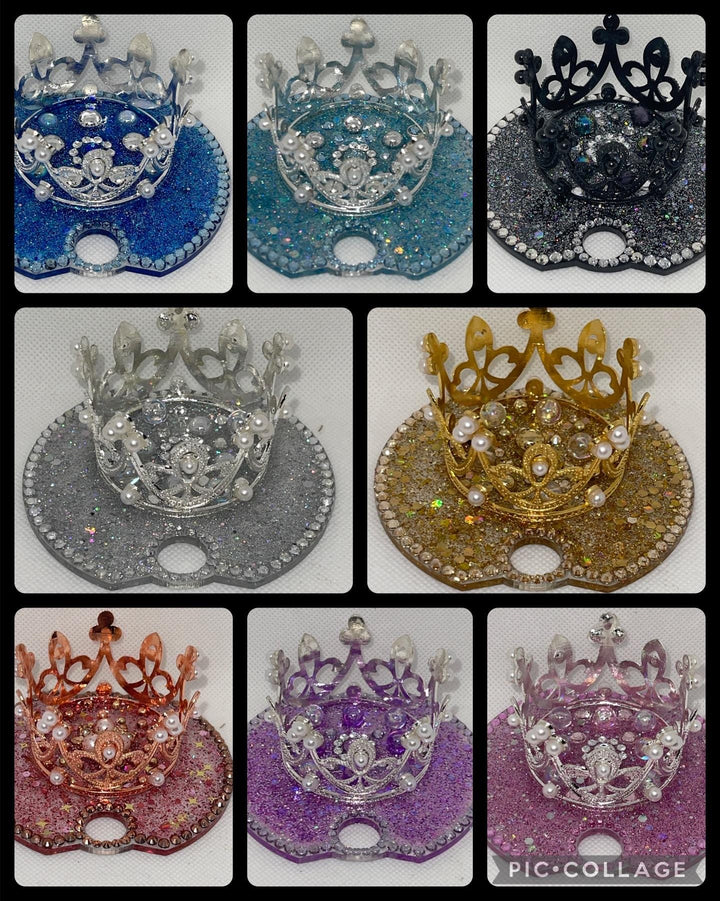 BLING Rhinestone Crown topper, fits Stanley lids, Rhinestones, decorative lid on a fitted base, unique gift BEST SELLER