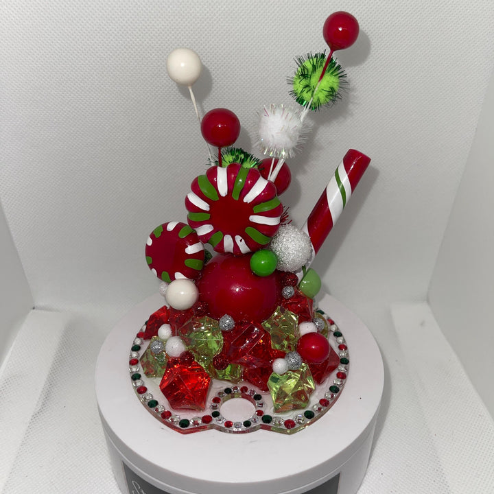 Whimsical Christmas Topper, Merry Christmas Tumbler Topper 3D Decorative Lid - 20 oz, 30 oz and 40 oz tumbler lid, unique gift