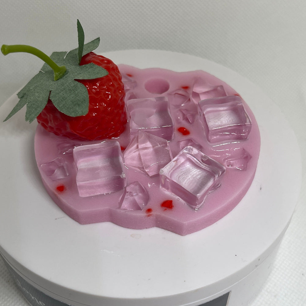 Iced Pink Drink Decorated Stanl ey Tumbler Lid Topper, 30 or 40 oz tumbler topper, 3D Decorative Lid Attachment, tumbler tag