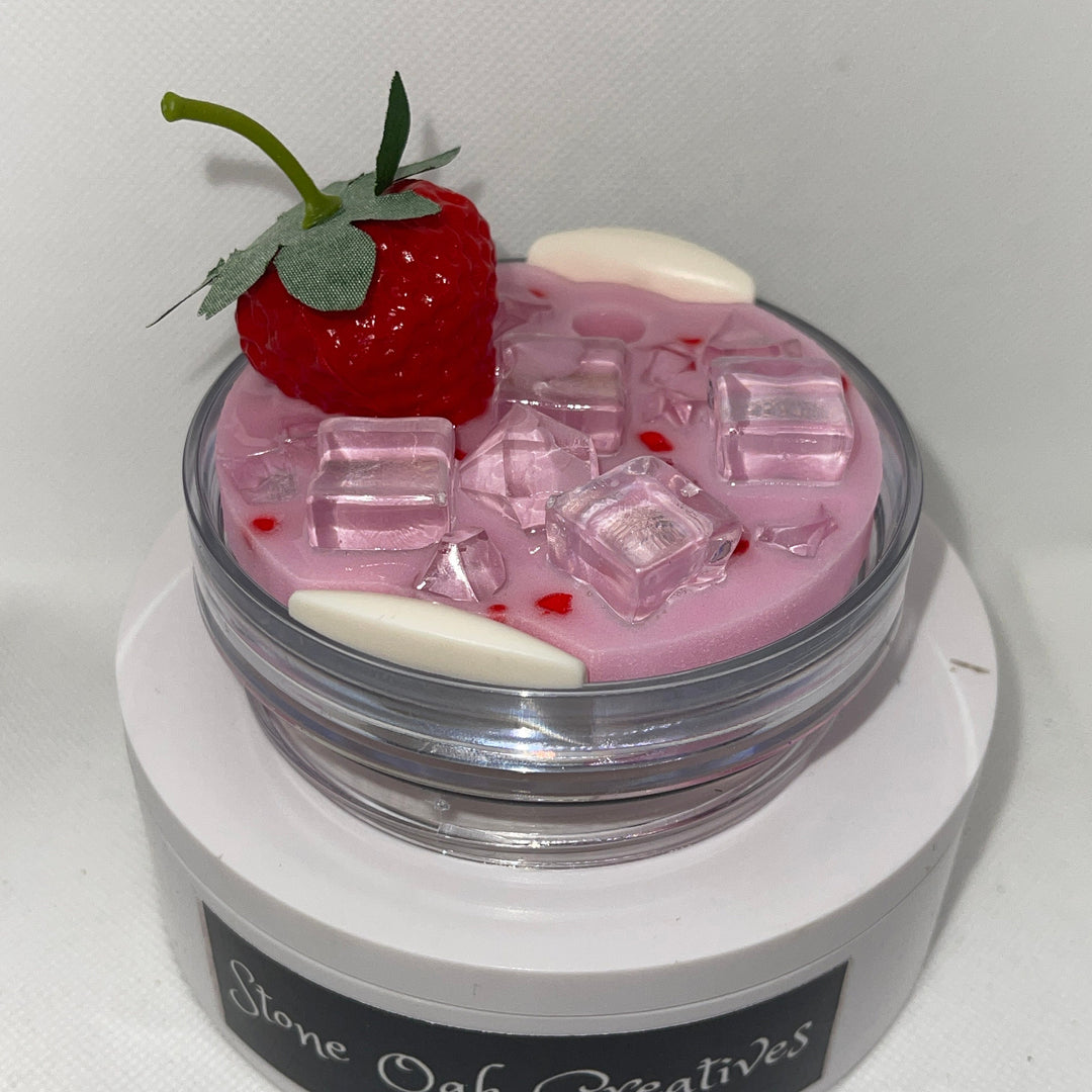 Iced Pink Drink Decorated Stanl ey Tumbler Lid Topper, 30 or 40 oz tumbler topper, 3D Decorative Lid Attachment, tumbler tag