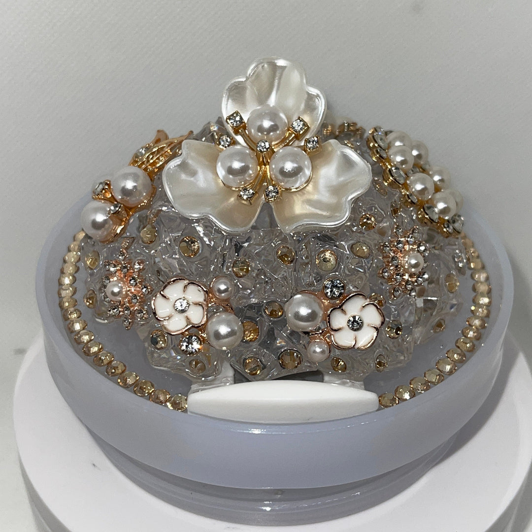 Dazzling Diva 3-D Rhinestone Tumbler Topper with Designer Bling, Diva Tumbler Topper, Rhinestone Bling, Rhinestone Tumbler Lid, unique gift