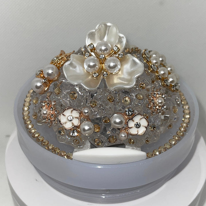 Dazzling Diva 3-D Rhinestone Tumbler Topper with Designer Bling, Diva Tumbler Topper, Rhinestone Bling, Rhinestone Tumbler Lid, unique gift