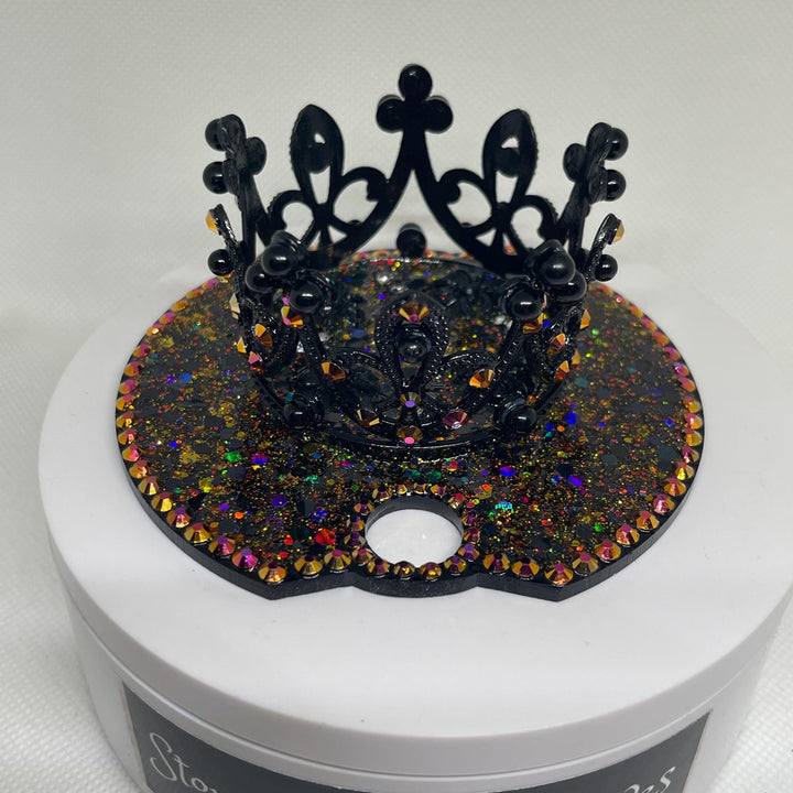 Halloween Rhinestone Crown 40 & 30 oz Topper, Queen Bling, Rhinestones, decorative lid, unique gift LIMITED QUANTITY Best Seller