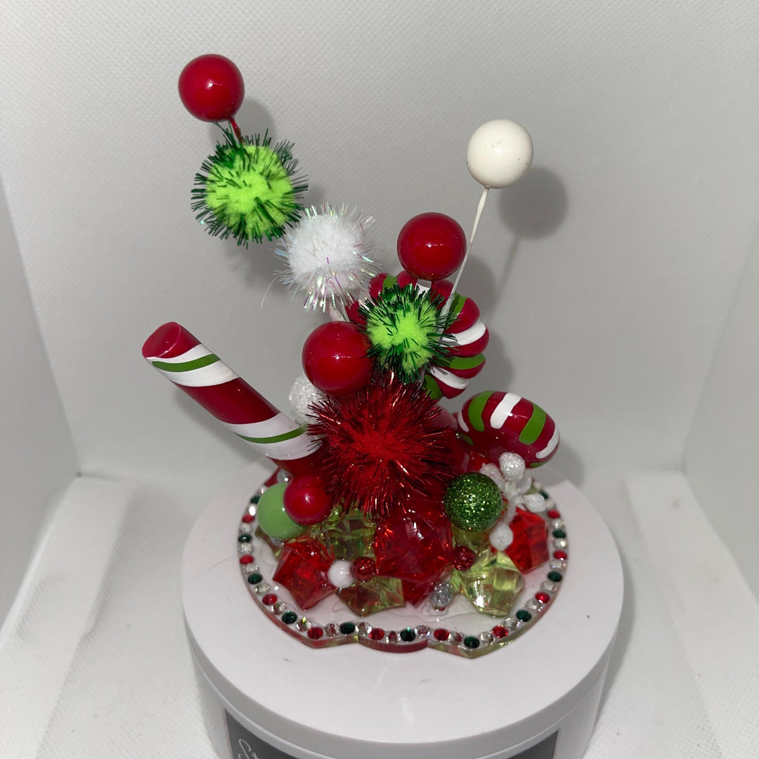 Whimsical Christmas Topper, Merry Christmas Tumbler Topper 3D Decorative Lid - 20 oz, 30 oz and 40 oz tumbler lid, unique gift