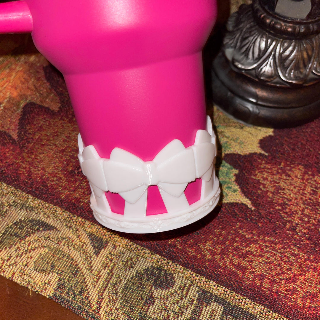 Ribbon Bow Tumbler Boot, Tumbler Boot Protective Sleeve, Princess Bow, Fit's Love Shack Fancy Stanley, Tumbler Accessories, HOT SELLER