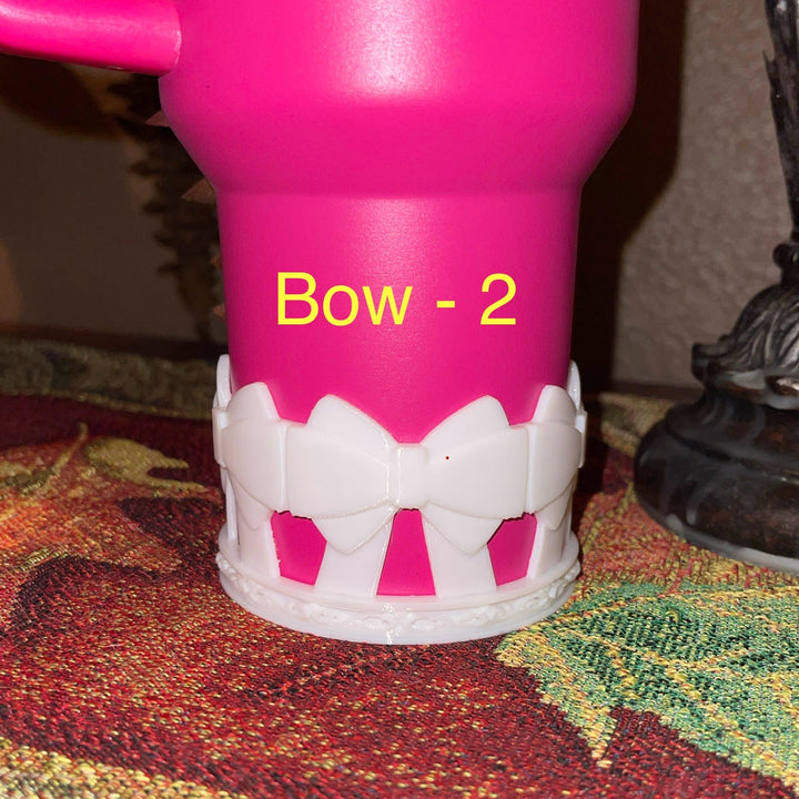 Ribbon Bow Tumbler Boot, Tumbler Boot Sleeve, Princess Bow, for Love Shack Fancy Stanley Tumbler, Protective Sleeve, winter ice alpine blue