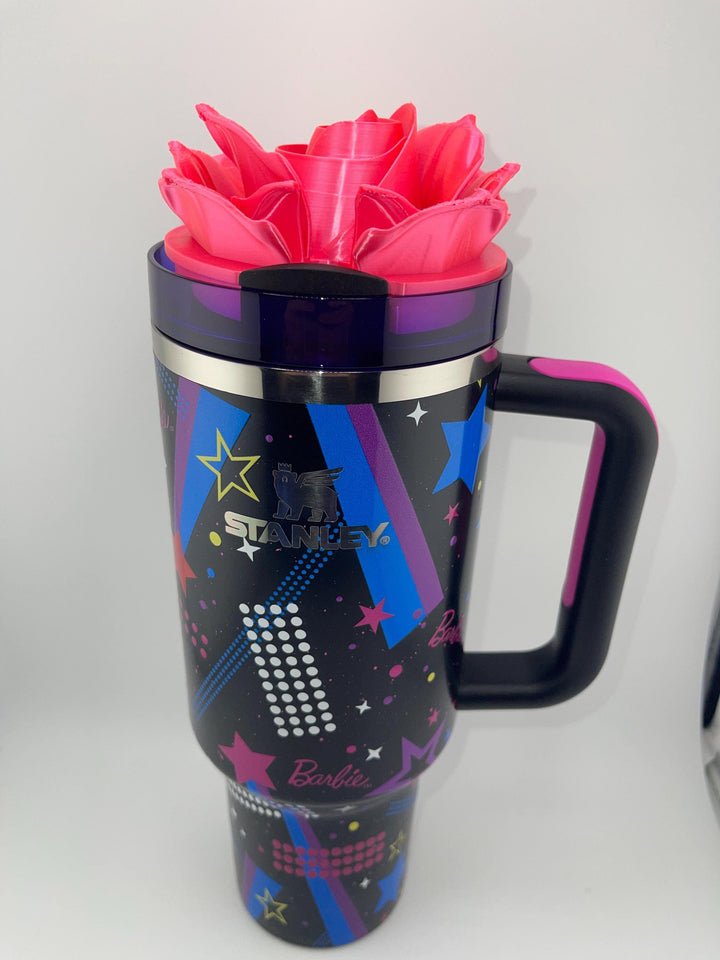 3D Rose Tumbler Topper that fit the new Rockers lids, Rose tumbler topper, 3D Decorative Lid