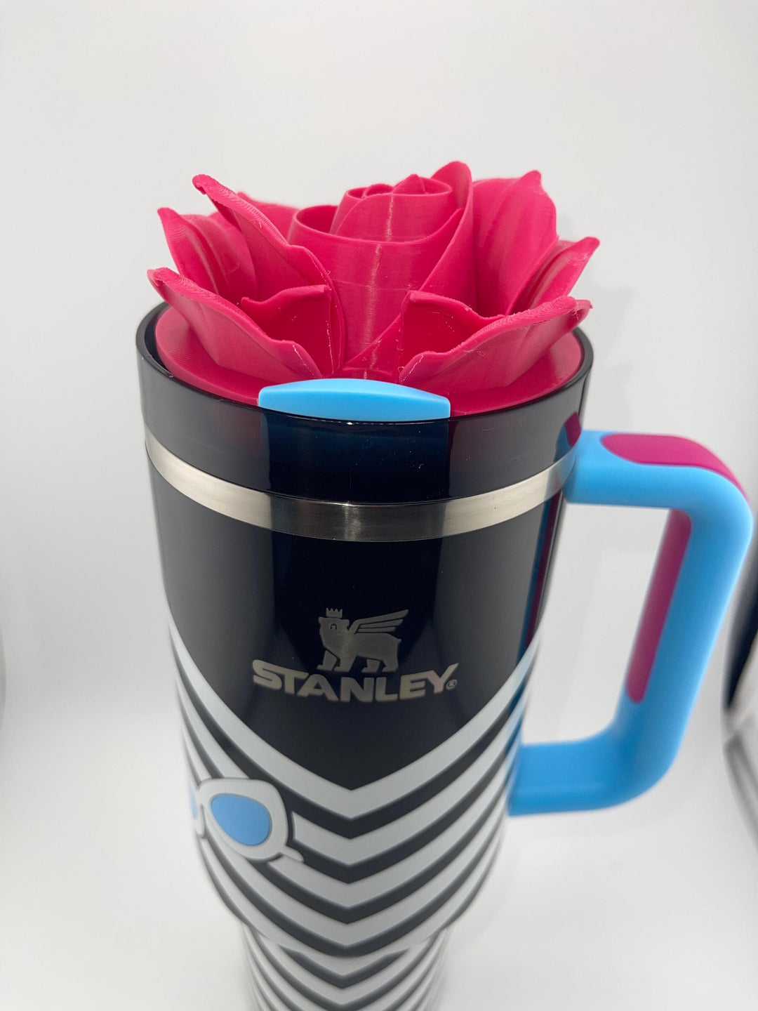 3D Rose Tumbler Topper that fit the new Barb x Stan 1959 Original lids, Rose tumbler topper, 3D Decorative Lid