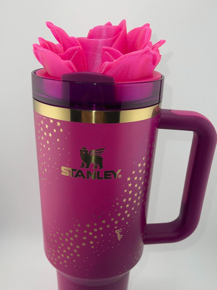 3D Rose Tumbler Topper that fit the new Superstar lids, Rose tumbler topper, 3D Decorative Lid