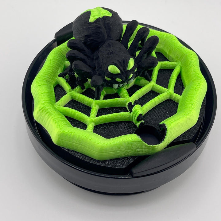 Halloween Neon Green Spiderweb Tumbler Topper , lid halo or Boot, Halloween Tumbler Sleeve, Fits 40 oz Stanley, Unique Gift, BEST SELLER