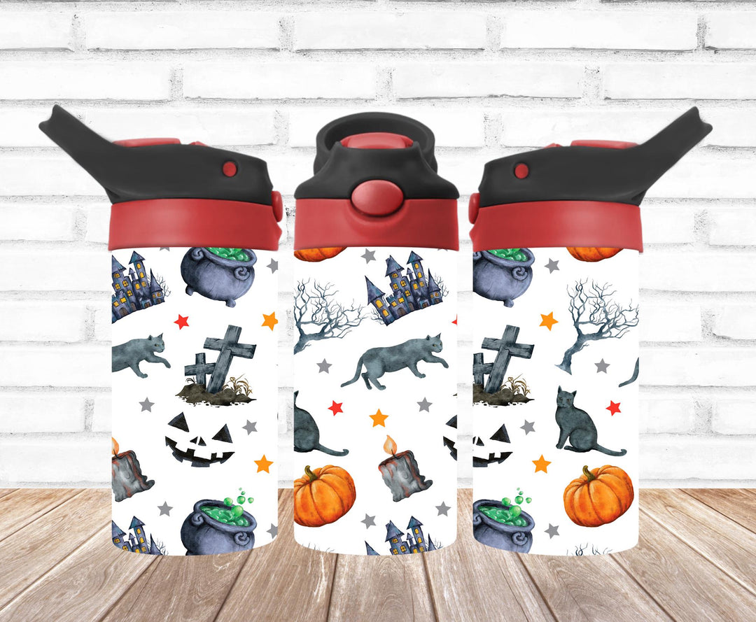 Kids Halloween Tumbler, Kids Water Bottle, Kids Water Tumbler, Kids FlipTop Cup, Kids Sippy Cup, Back To School Cup