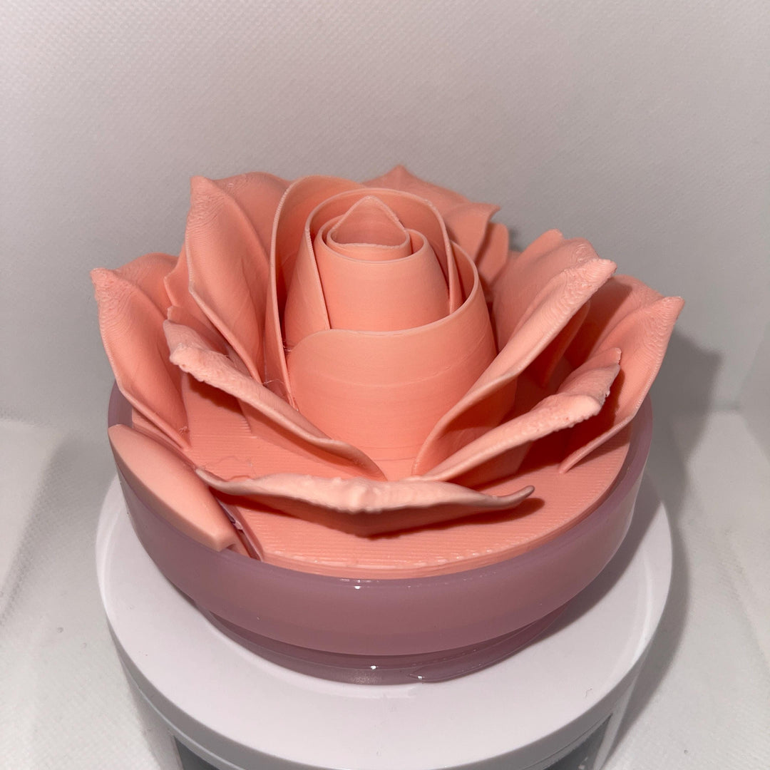 3D Rose Tumbler Topper that fit the new Barb x Stan 80s Peaches n Cream Tumbler lids, Rose tumbler topper, 3D Decorative Lid