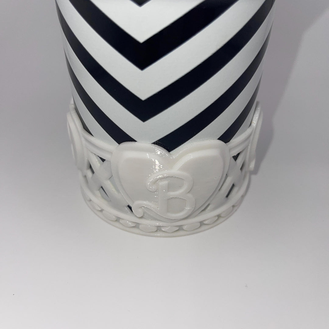 Monogram Heart B Tumbler Boot, Doll Tumbler, Fit's the Stan x Barb Tumblers, Silicone Boot, Protective Sleeve, HOT SELLER