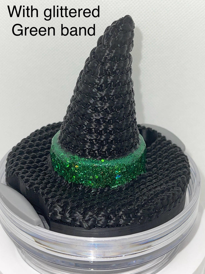 Witch tumbler boot and witch hat tumbler topper, accessories for your Stanley tumbler, unique Halloween spellcast gift.