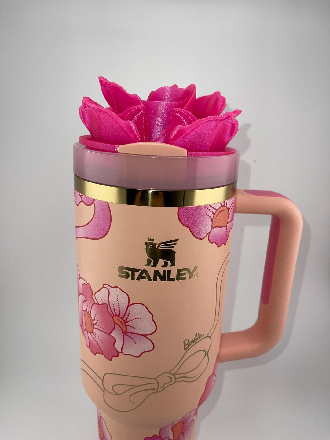 3D Rose Tumbler Topper that fit the new Peaches n Cream Tumbler lids, Rose tumbler topper, 3D Decorative Lid, BEST SELLER