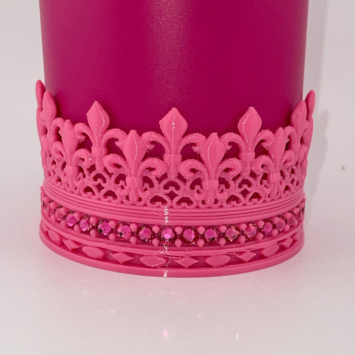 Good Witch Rhinestone Crown or Rose tumbler topper, Fits your Stanley Wicked Glinda tumbler, unique gift, HOT SELLER