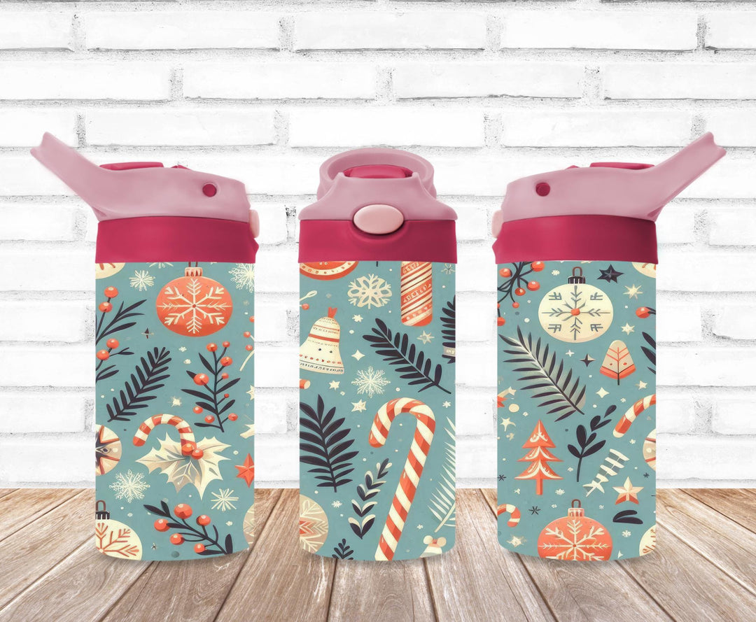 Christmas Santa Tumbler, Christmas Tree, Kids Water Bottle, Kids FlipTop Cup, Kids Sippy Cup, Back To School Cup, HOT SELLER!