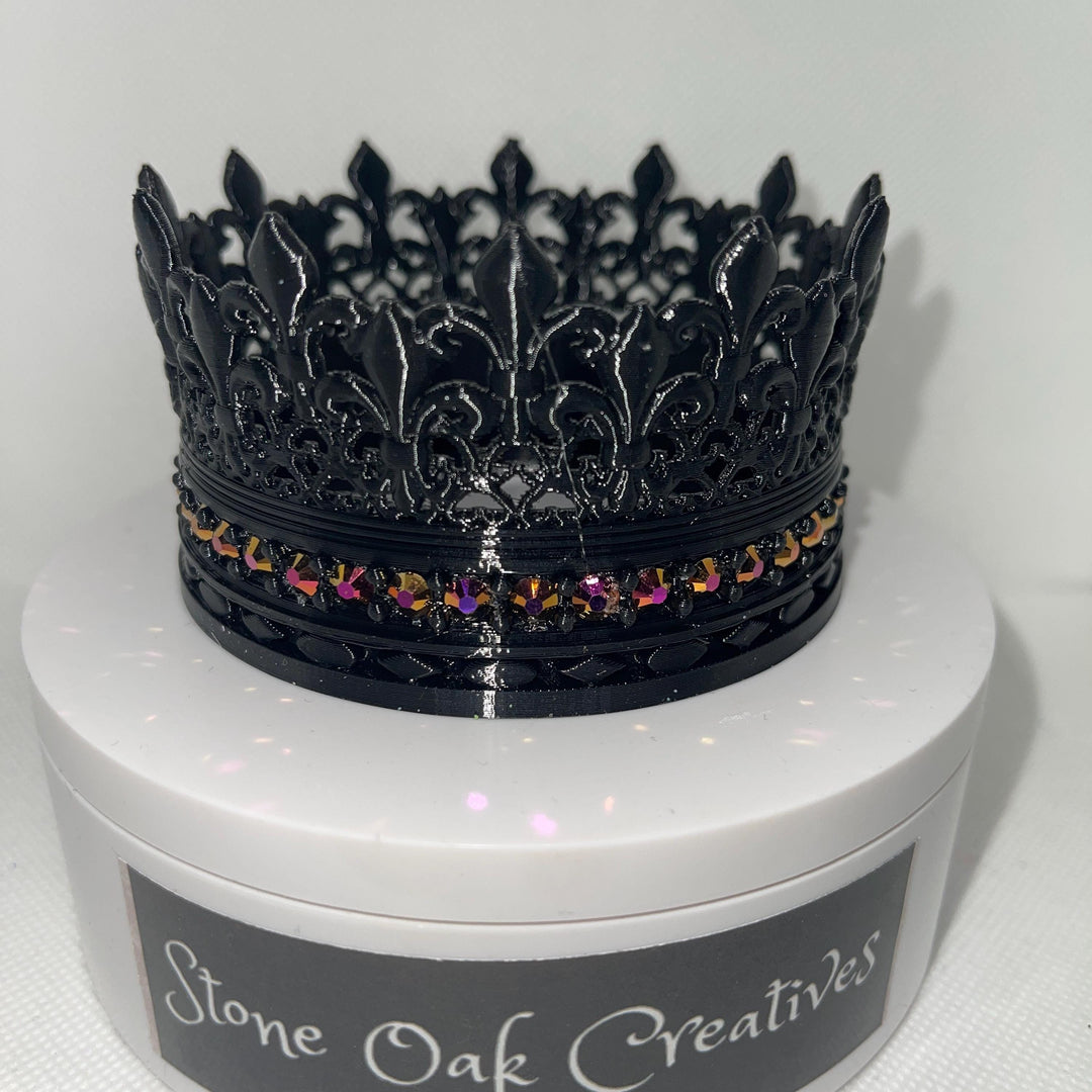 Black Rhinestone Queen Crown 3 Tumbler Boot, Tumbler Boot Sleeve, Princess Crown Boot, fits your Stanley Tumbler multiple colors BEST SELLER