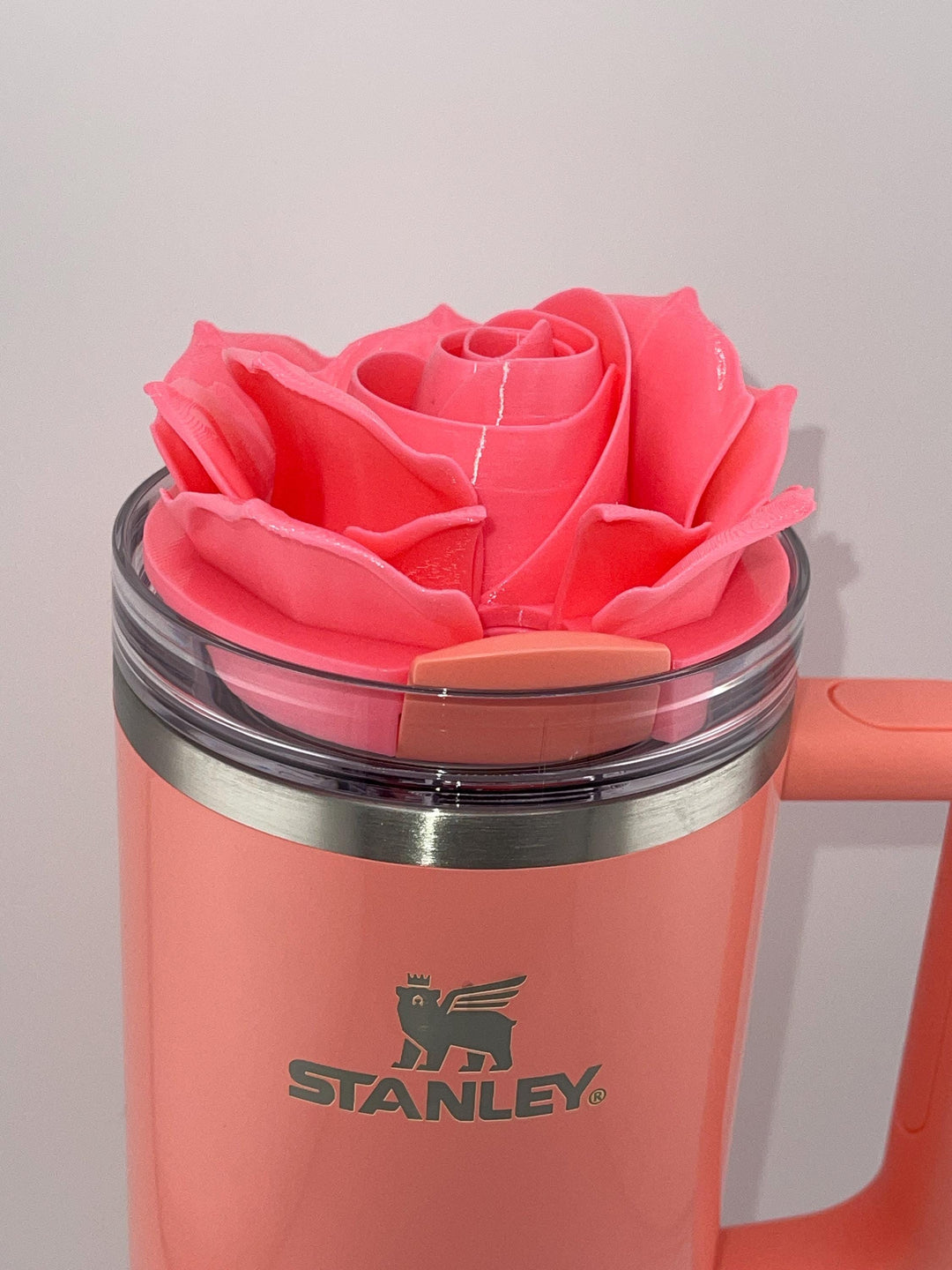 3D Rose Tumbler Topper that fit the new Coral Fixation Tumbler lids, Rose tumbler topper, 3D Decorative Lid, BEST SELLER