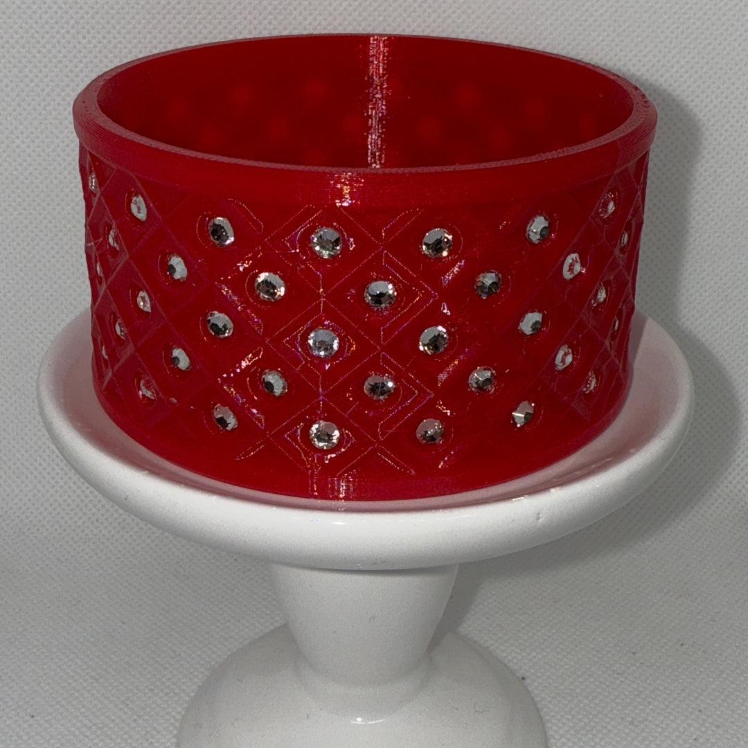Christmas Candy Cane Stripped Roses and Rhinestone Tumbler Boots, Red, White, Silver, Peppermint Christmas tumbler accessories, BEST SELLER