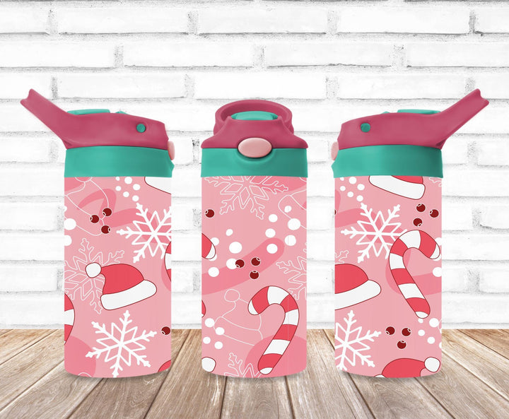 Christmas Santa Tumbler, Christmas Tree, Kids Water Bottle, Kids FlipTop Cup, Kids Sippy Cup, Back To School Cup, HOT SELLER!