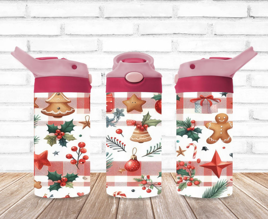 Christmas Santa Tumbler, Christmas Tree, Kids Water Bottle, Kids FlipTop Cup, Kids Sippy Cup, Back To School Cup, HOT SELLER!