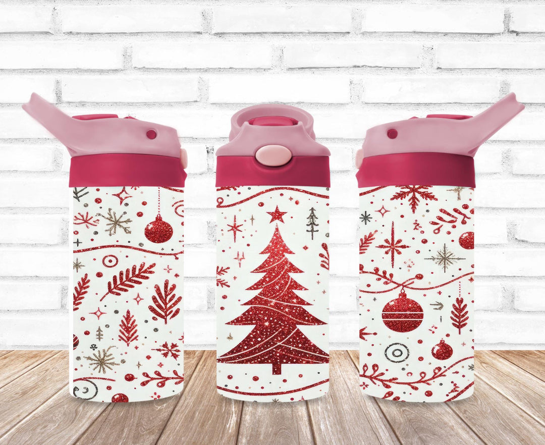 Christmas Santa Tumbler, Christmas Tree, Kids Water Bottle, Kids FlipTop Cup, Kids Sippy Cup, Back To School Cup, HOT SELLER!